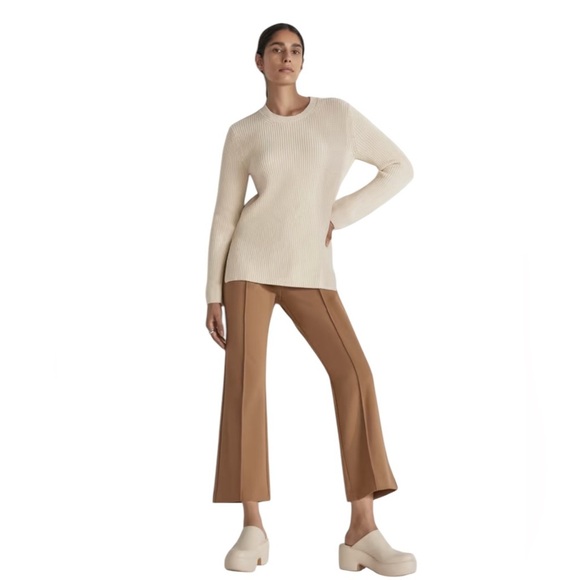 NEW EVERLANE The Dream Kick Flare Pant Pull On in Toasted Coconut Size XS - Picture 5 of 12